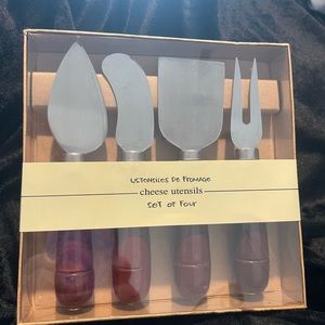 New In Box Set of Four Cheese Utensils